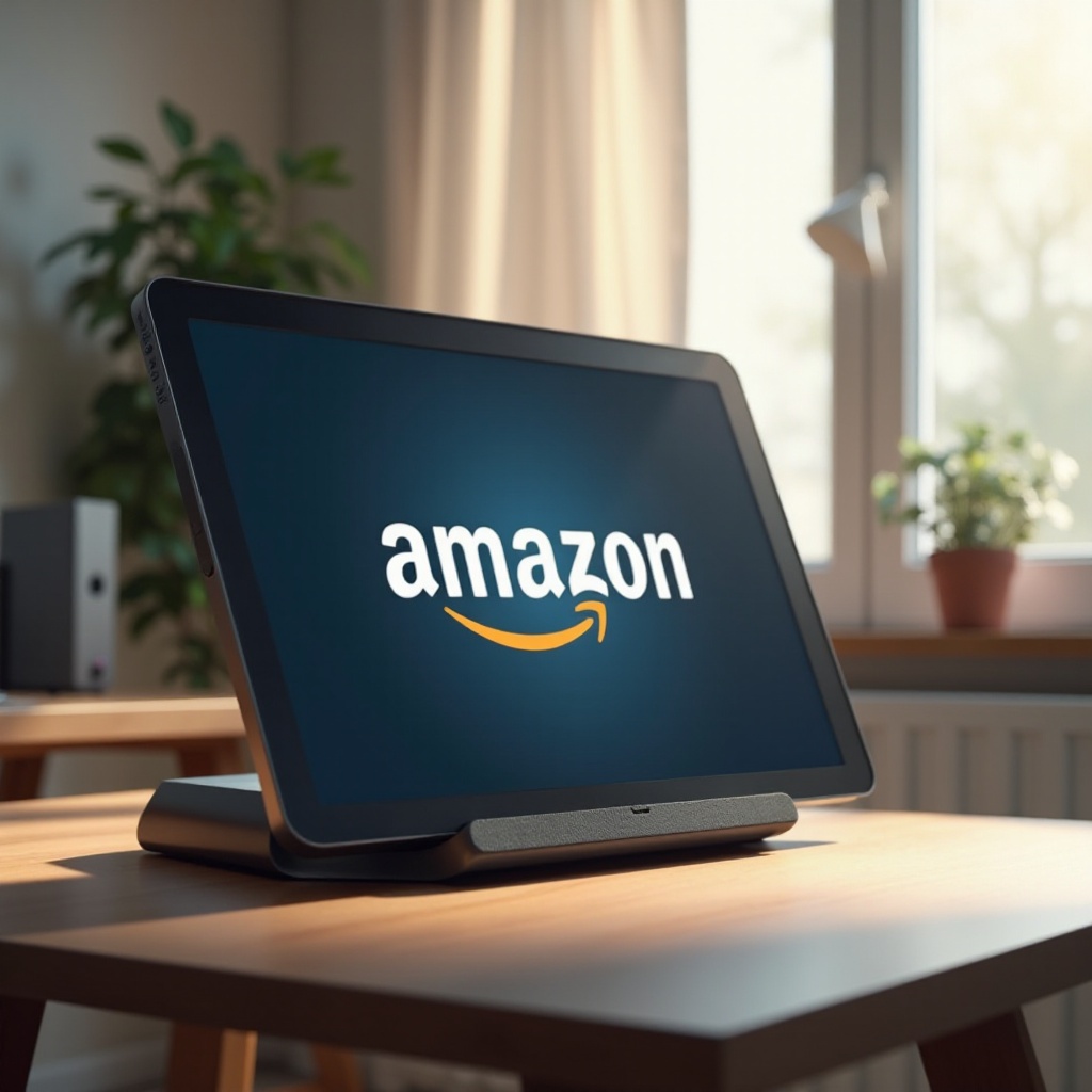 Echo Show solo muestra el logotipo de Amazon