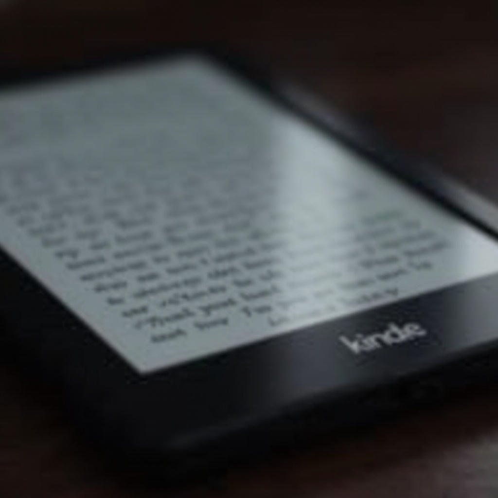 kindle con luz de fondo