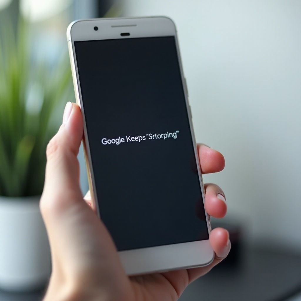 cómo soluciono que Google sigue deteniéndose