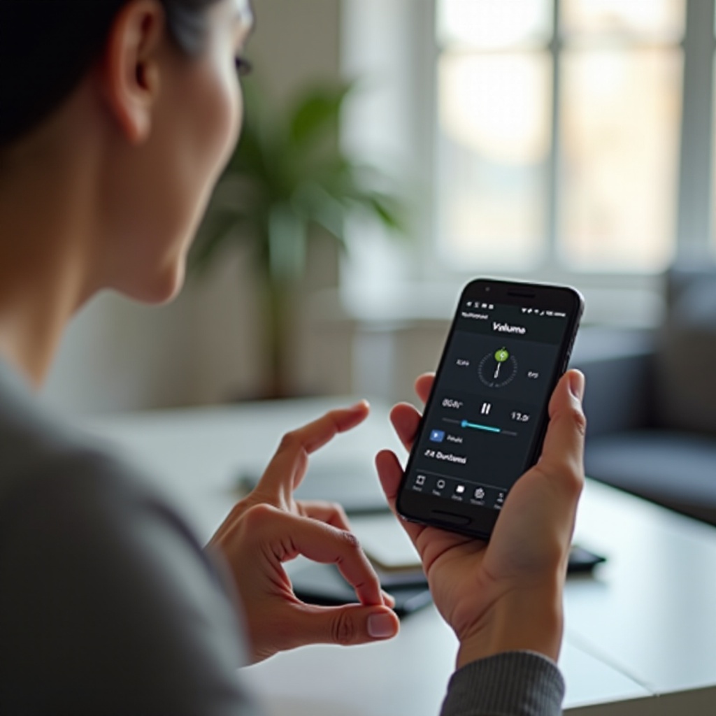 como aumentar o volume no telefone Android