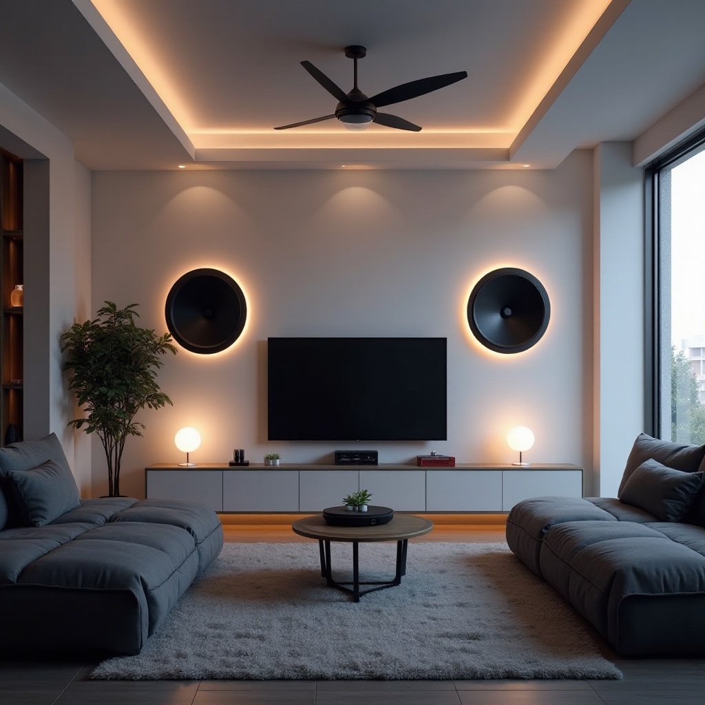 altavoces de techo con receptor