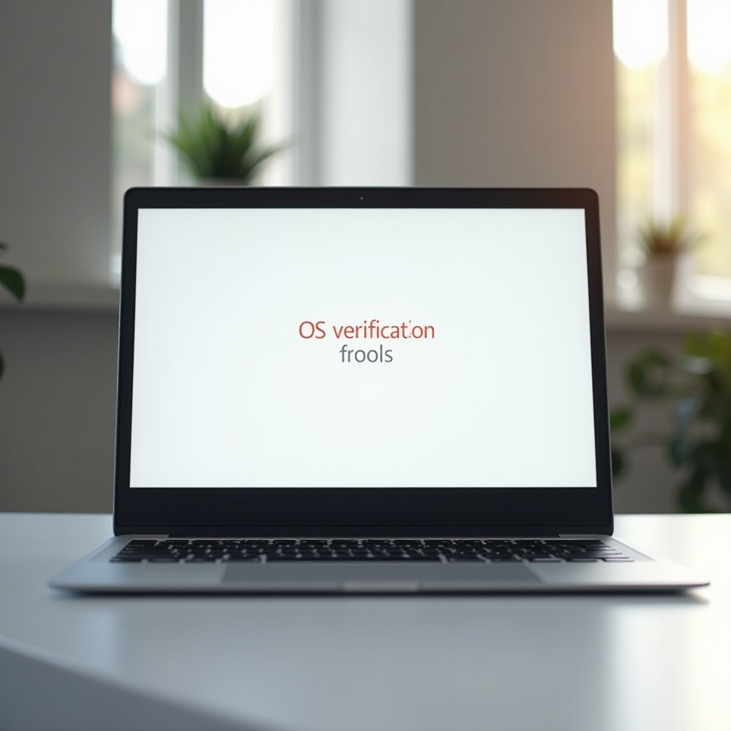 weryfikacja systemu operacyjnego Chromebook jest wyłączona