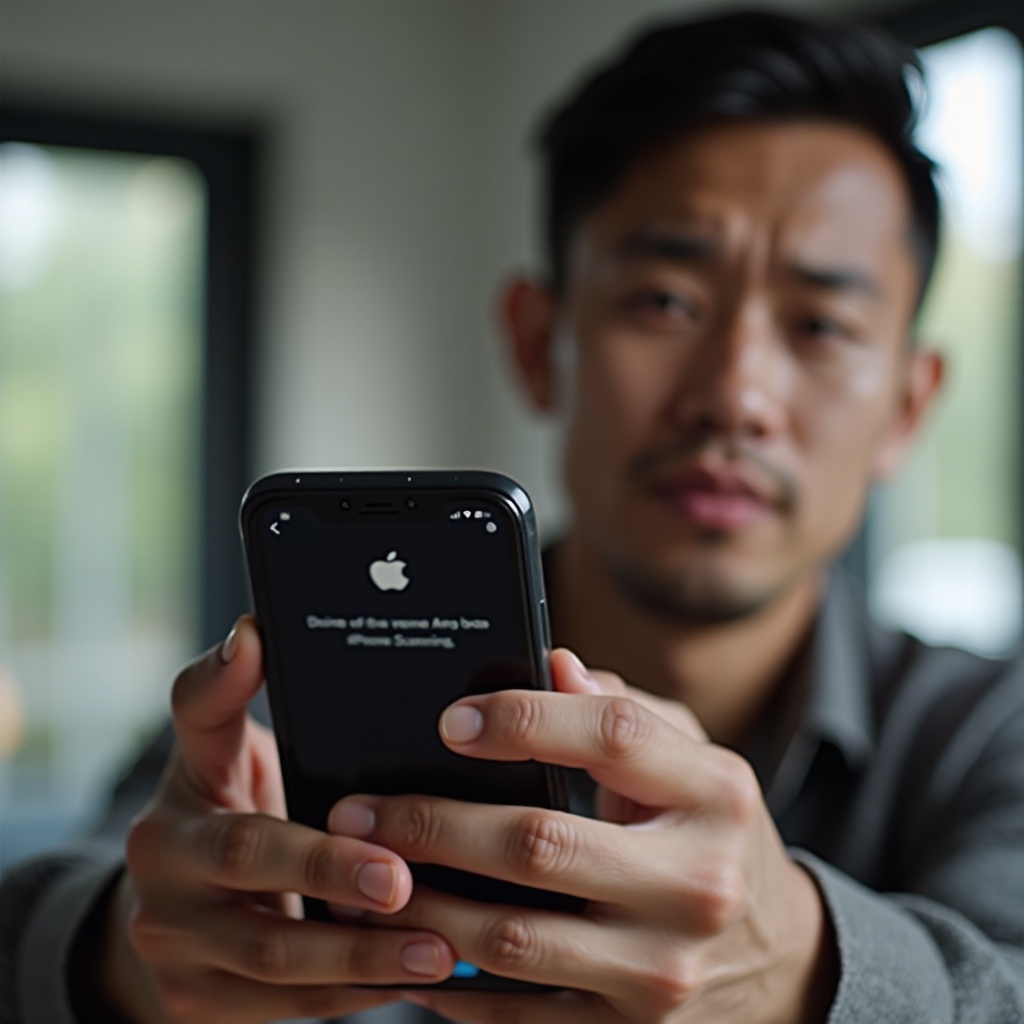 dlaczego mój iphone mówi skanowanie urządzenia?