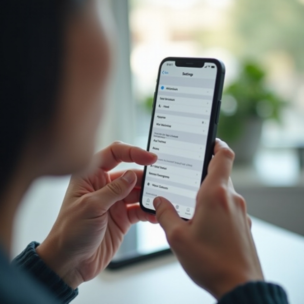 desativar o rastreamento ocular no iPhone