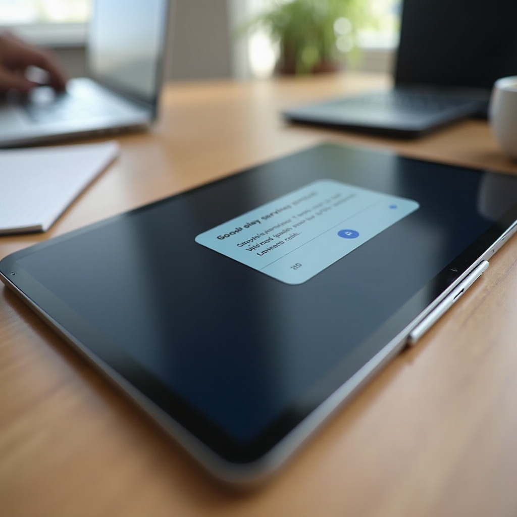 Los servicios de Google Play siguen deteniéndose en la tablet Samsung