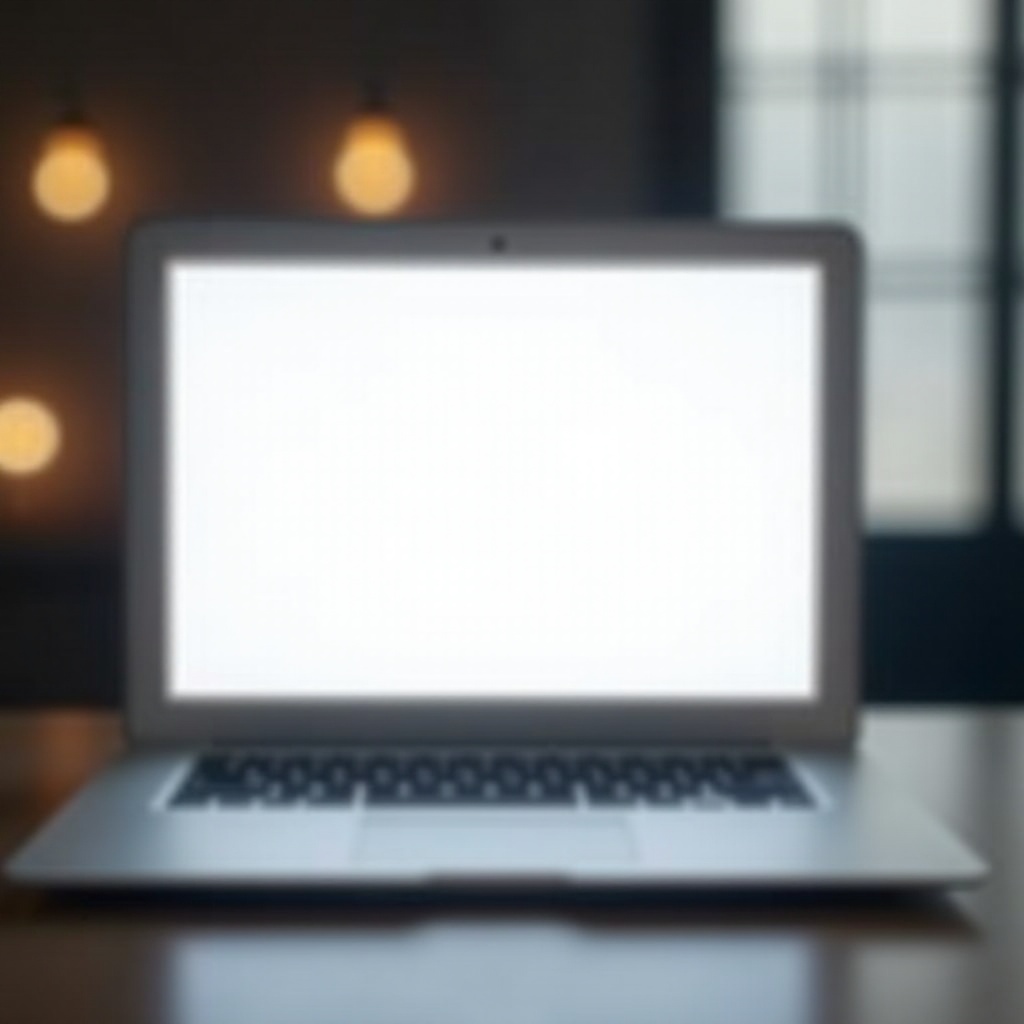 екран лаптопа постаје бео