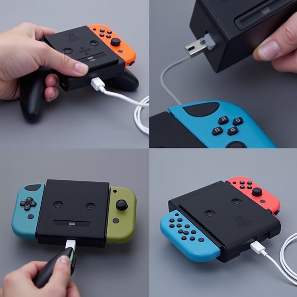 como carregar o controle do Nintendo Switch sem dock