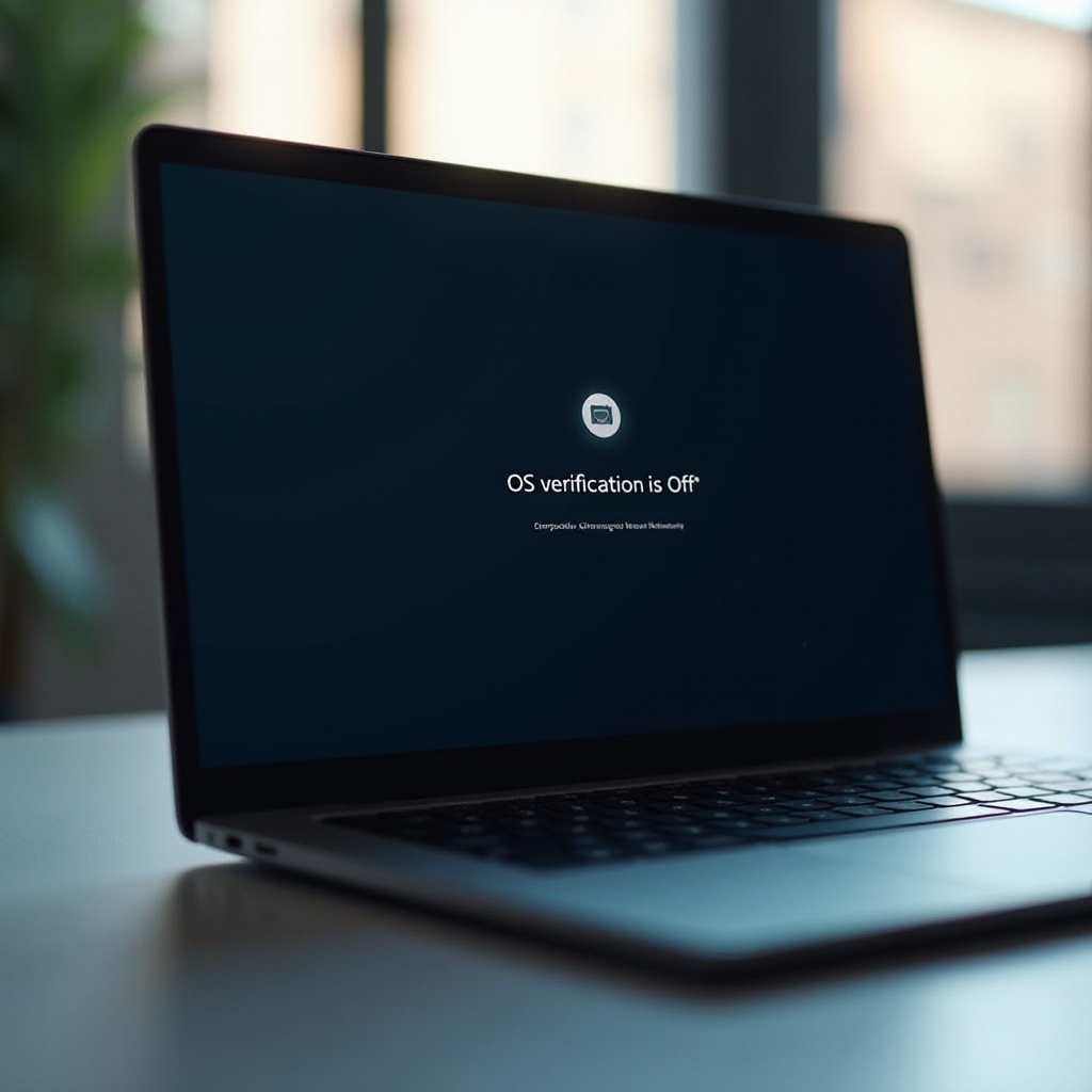 a verificação do sistema operacional do Chromebook está desativada