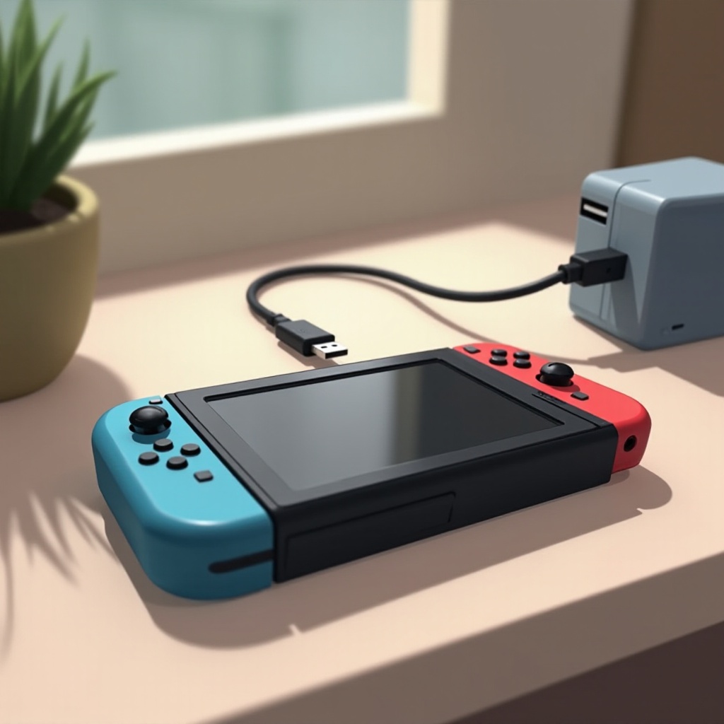 como carregar o controle do Nintendo Switch sem dock